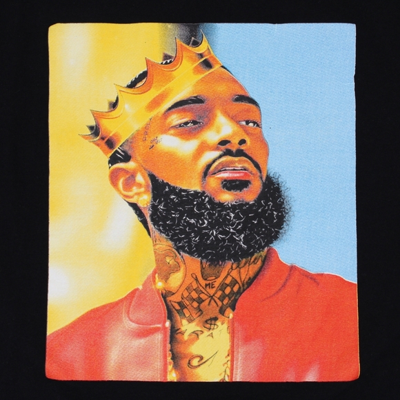 Nipsey Hussle ‘King’ Graphic Tee – Juniors/Men’s Size Small - Picture 3 of 5